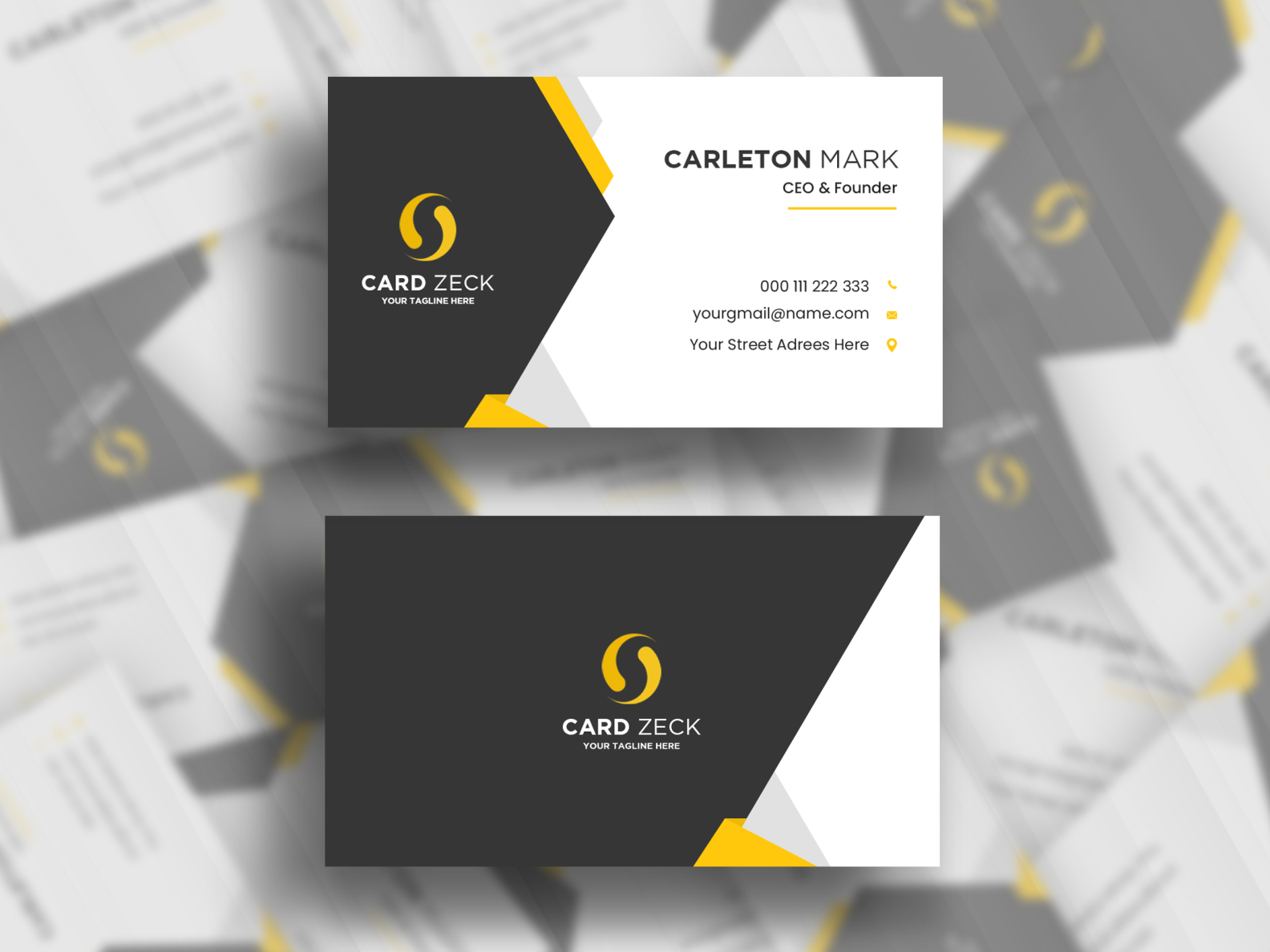 Business Card Design by Zain Qureshi on Dribbble