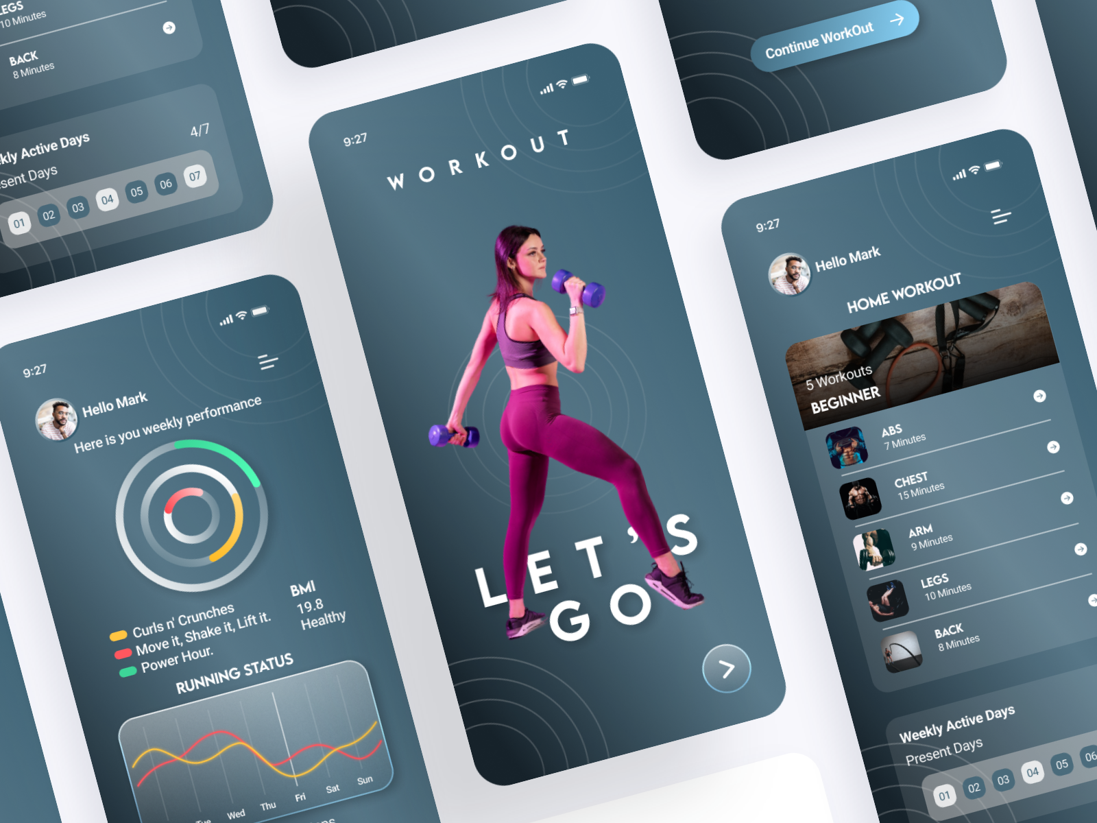 WORKOUT by Mohiuddin Sarwar on Dribbble