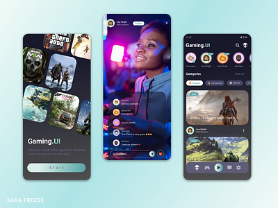 Gaming App UI Design