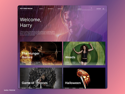 TV/Movie Streaming App Design