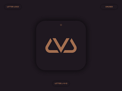 LVD Letter Logo Concept a b c d e f g h i j k l m n abstract app brand identity flat logo gold icon letter logo logo mark luxry minimalist logo modern monogram service