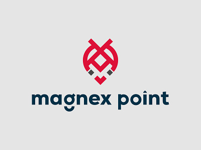 MagneX  Point Logo Concept