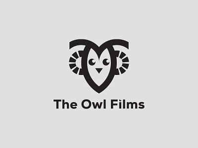 The Owl Films a b c d e f g h i j k l m n brand identity cinema film flat logo house icon illustration logo mark media minimalist logo modern monogram owl production symbol unique