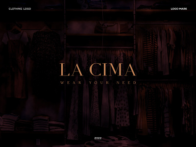 LA CIMA - Clothing Logo a b c d e f g h i j k l m n apparel brand identity clothing flat logo logo mark minimalist logo modern streetwear urban