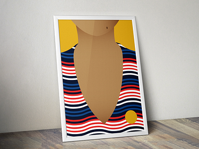 Poster Day 6: Crush abstract art color girl illustration minimal pattern pop shirt