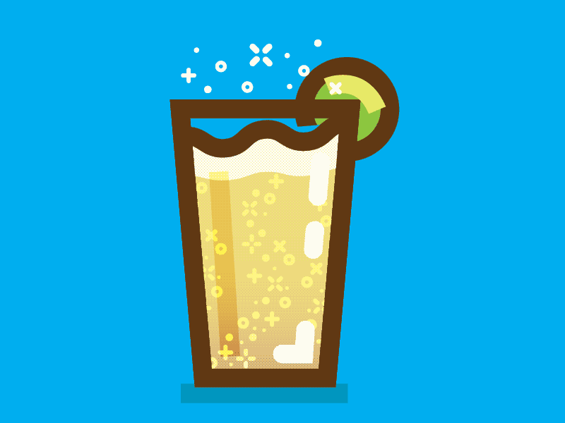 Lager & Lime beer design drink fresh icon illustration line summer summertime thick line