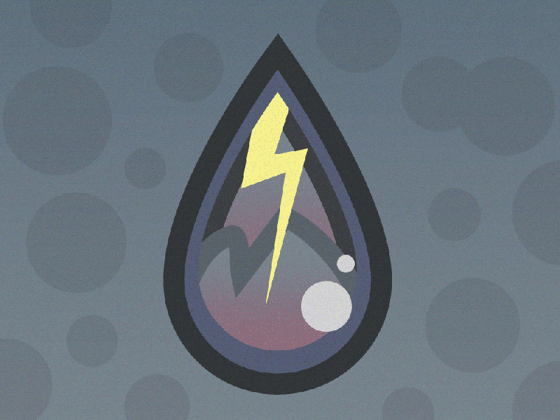Monsoon Light Show arizona az design illustration lightning monsoon rain