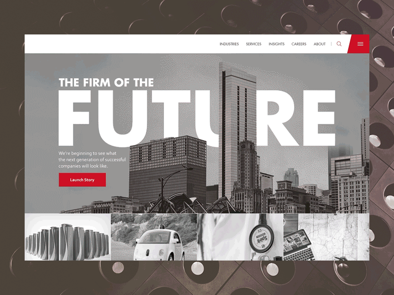 Homepage Concept animation concepting homepage navigation principle app redesign spec ui ux web design