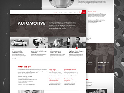 Concept Work - Interior Page agency automotive concept consultancy desktop interior siteworx subpage swx ui ux web design