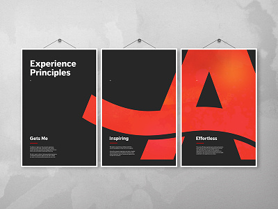 Experience Principles Poster graphic design poster design print swx visual