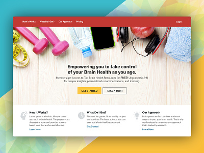Brain Health - Homepage brain health homepage responsive shift 7 digital ui ux web design