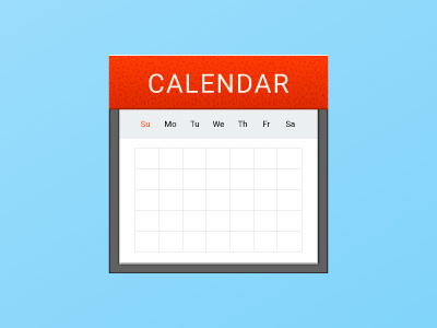 Calendar icon calendar color illustrator material minimalistic vector