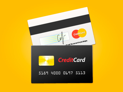 Credit card card credit graphics icon illustrator realistic vector