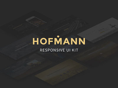 Hofmann – Free Responsive UI Kit bootstrap free freebie gold landing responsive sketch ui ui kit uikit