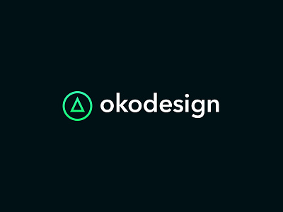 okodesign logo basic icon logo minimal neon self identity shape vibrant