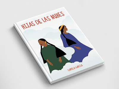 Hijas de las Nubes - Book Cover design flat illustration minimal typography