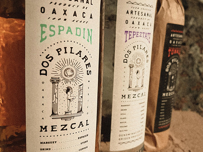 Dos Pilares Mezcal Labels