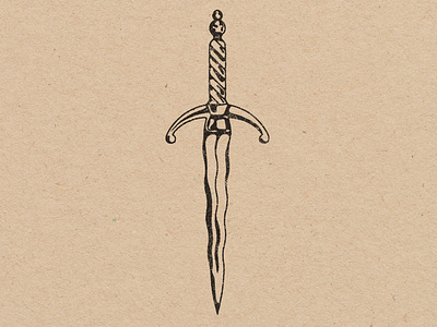 Dagger art art and design color dagger design illustration logo minimal tattoo tattoo design texture vintage