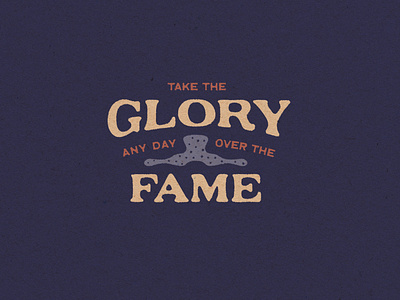 Glory over Fame art branding design fame glory illustration logo minimal modern