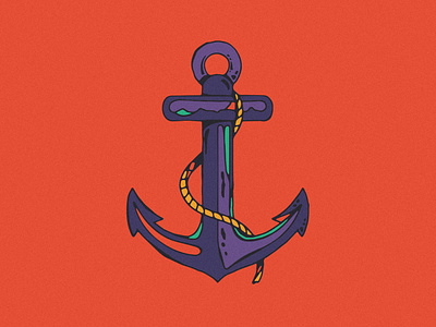 Anchor anchor art branding color colors design illustration logo minimal modern ocean palette sea