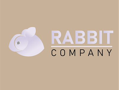 Rabbit Company Logo design flat icon illustration logo minimal