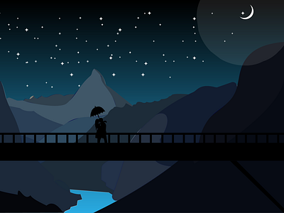 [Illustration] A Night Scenery