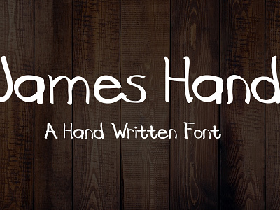 James Hand free font