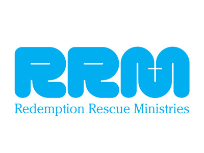 Redemption Rescue Ministries charity logo design typography