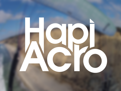 Hapiacro Logo Condensed acrobatics beach paragliding