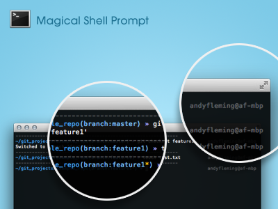 Magic Shell Prompt For Oh-My-ZSH 256 colors git hostname prompt shell terminal user