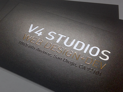 New V4 Business Cards business cards