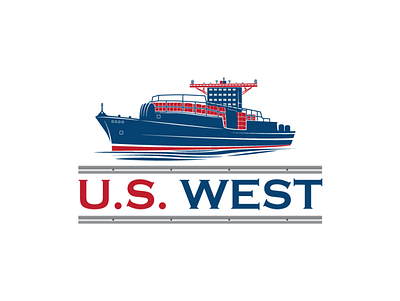 US West brand identity branding graphicdesign illustration logo design logo design branding logo designer logo maker ship logo us logo vintage logo west logo
