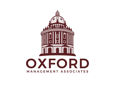 Oxford Management Associates brand identity branding building logo graphicdesign illustration logo design logo design branding logo designer logo maker oxford logo vintage logo