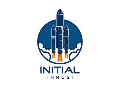 Initial Thrust brand identity branding graphicdesign illustration logo design logo design branding logo designer logo maker rocket logo vector vintage logo
