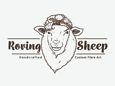 Roving Sheep Logo branding design graphic design illustration logo typography vector