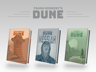 Dune - Illustrated Covers book bookcover design graphic design illustration photoshop printdesign