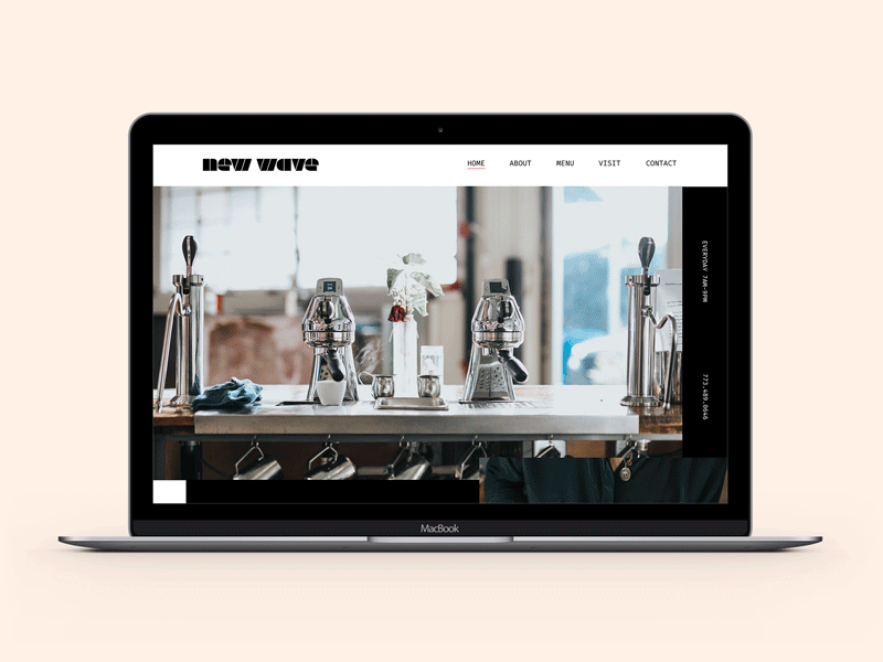 New Wave Coffee - Website Design