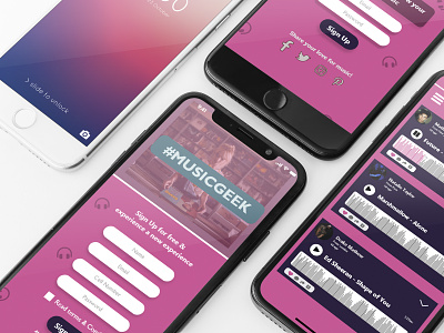 #MusicGeek app app design design mockups prototypes ui user experience user interaction user interface user research ux web wireframe