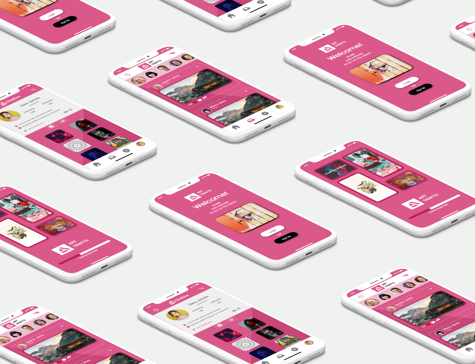 Mobile App Design for Art Crafts by Faiq Khan on Dribbble