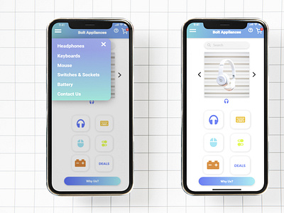 Mobile App Design for Bolts Appliances