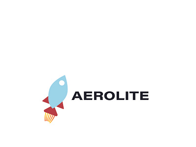 Rocketship company concept logo design