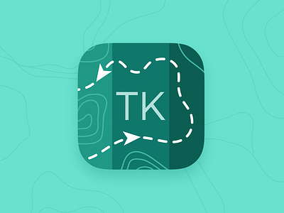 TK App Icon app app icon clean green icon ios ios icon logo trail turquoise