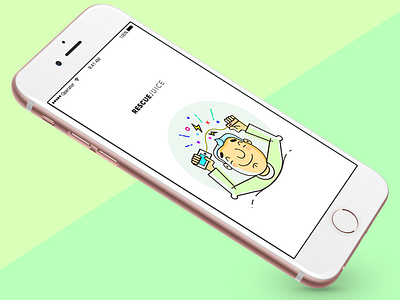 Rescue Juice App app ios iphone 6s mobile product design sketch ui ux visual design