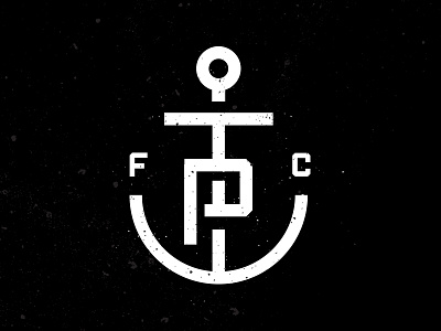 Tide Point FC anchor baltimore football club logo mark soccer tide point tpfc typography under armour vector