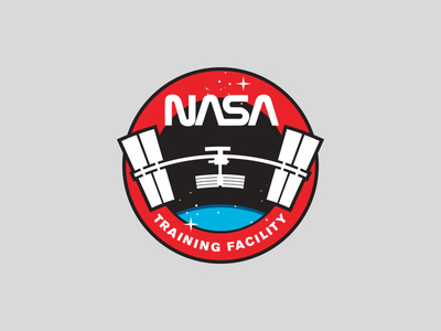 NASA Training Facility badge logo mark nasa space training center