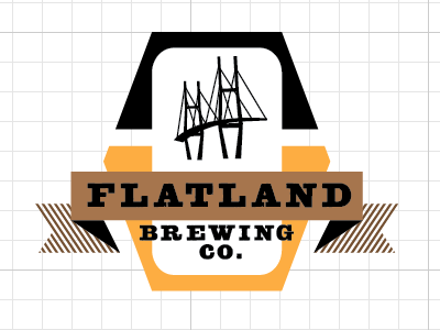 Flatland Brewing Co. beer branding brewing fbc flatland logo design savannah ga wip