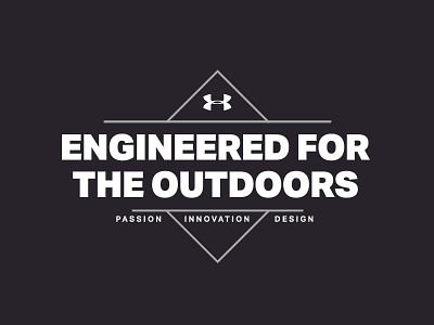 Engineered For The Outdoors graphic lockup outdoor the great outdoors tshirt type under armour