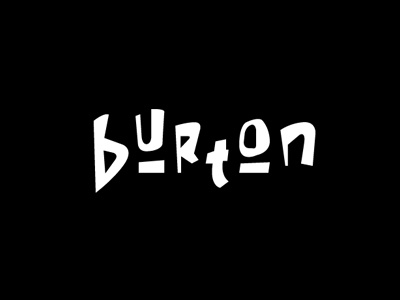 Burton Snowboards Logotype burton snowboards hand lettering logotype snowboard typography
