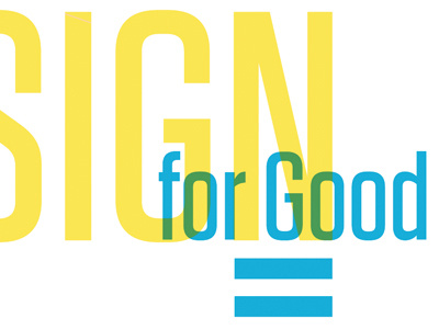 Design For Good aiga design for good overprint self mailer typography why design