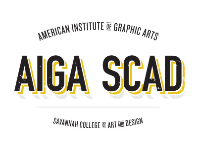 AIGA SCAD aiga branding graphic design identity logo scad